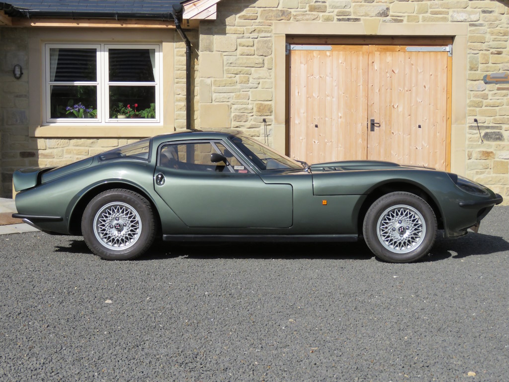 1990 Marcos Mantula Coupe in original Jaguar sage green